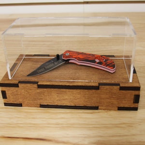Display case laser cutting file 6&quot;x2.5&quot;x2.5&quot; display area NOT A Physical Product