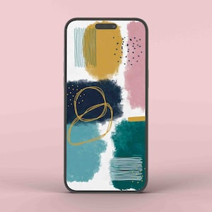 Phone Wallpaper Design, Modern, Minimalist Design, Abstract Art, Phone Background, Instant download