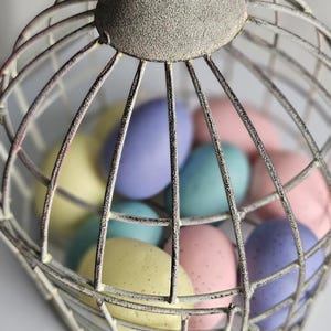 DISTRESSED IVORY BIRDCAGE Rustic Decorative Vintage Style Spring Bird Cage Rustic Chic Parisian Romantic Bohemian Decor Birdcage Centerpiece