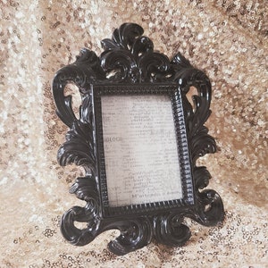 Sale Vintage Style WHITE BAROQUE FRAME Mini Picture Frame