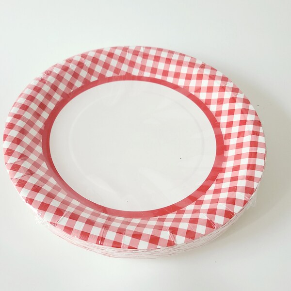 White Paper Plates Wedding Etsy