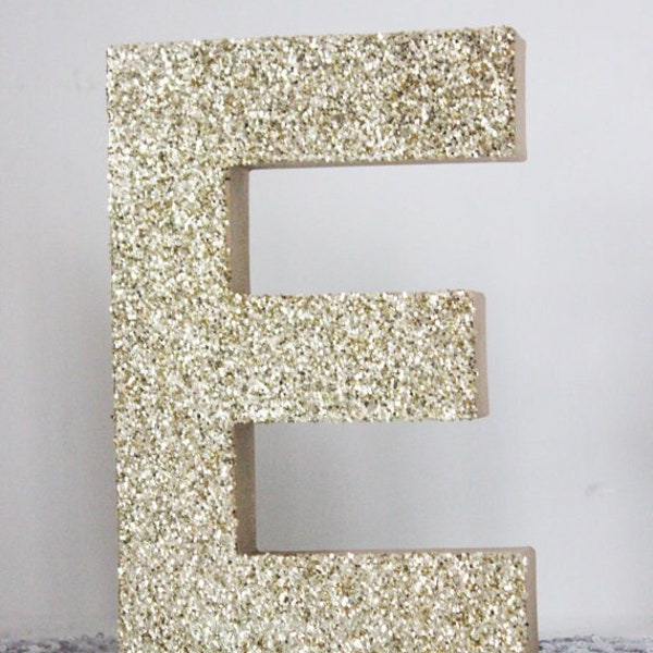 GOLD GLITTER LETTER Alphabet Initial Monogram Golden Letters Free Standing Stand Up Photo Prop Wedding Engagement Baby Shower Bridal Shower