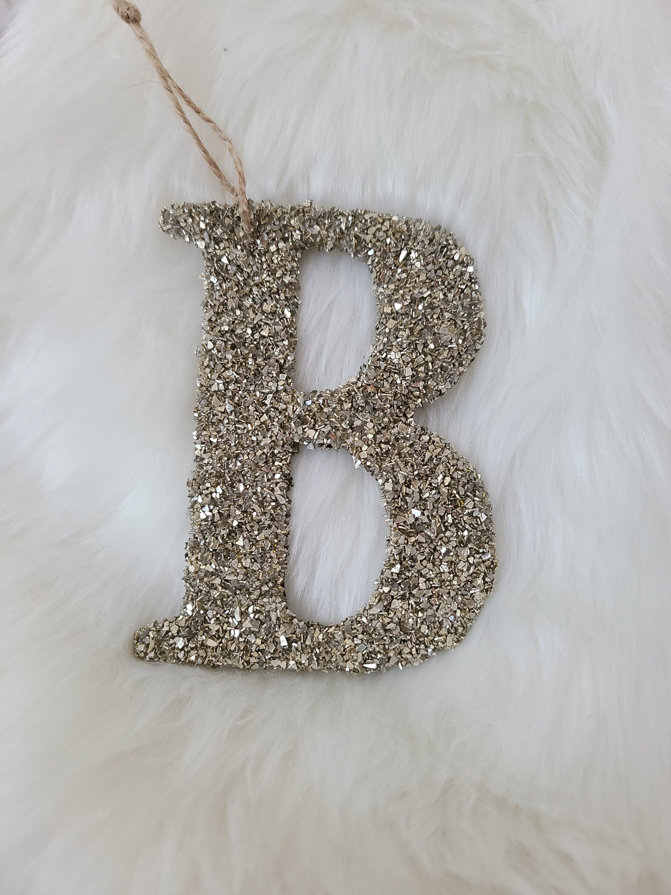 Silver Glass Glitter Letters 6 – Tinsel Trading