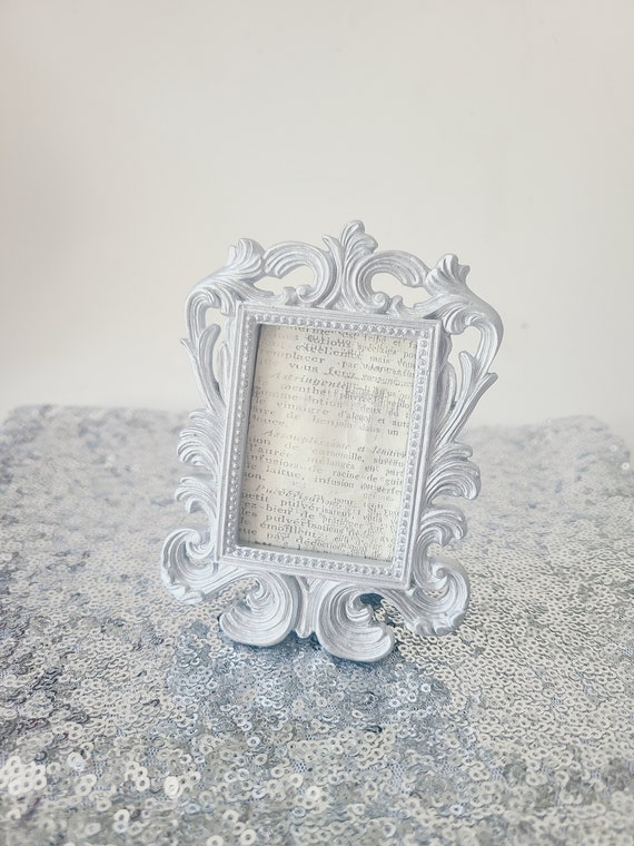 Sale Vintage Style SILVER BAROQUE FRAME Mini Picture Frame Sale Vintage Style SILVER BAROQUE FRAME Mini Picture Frame