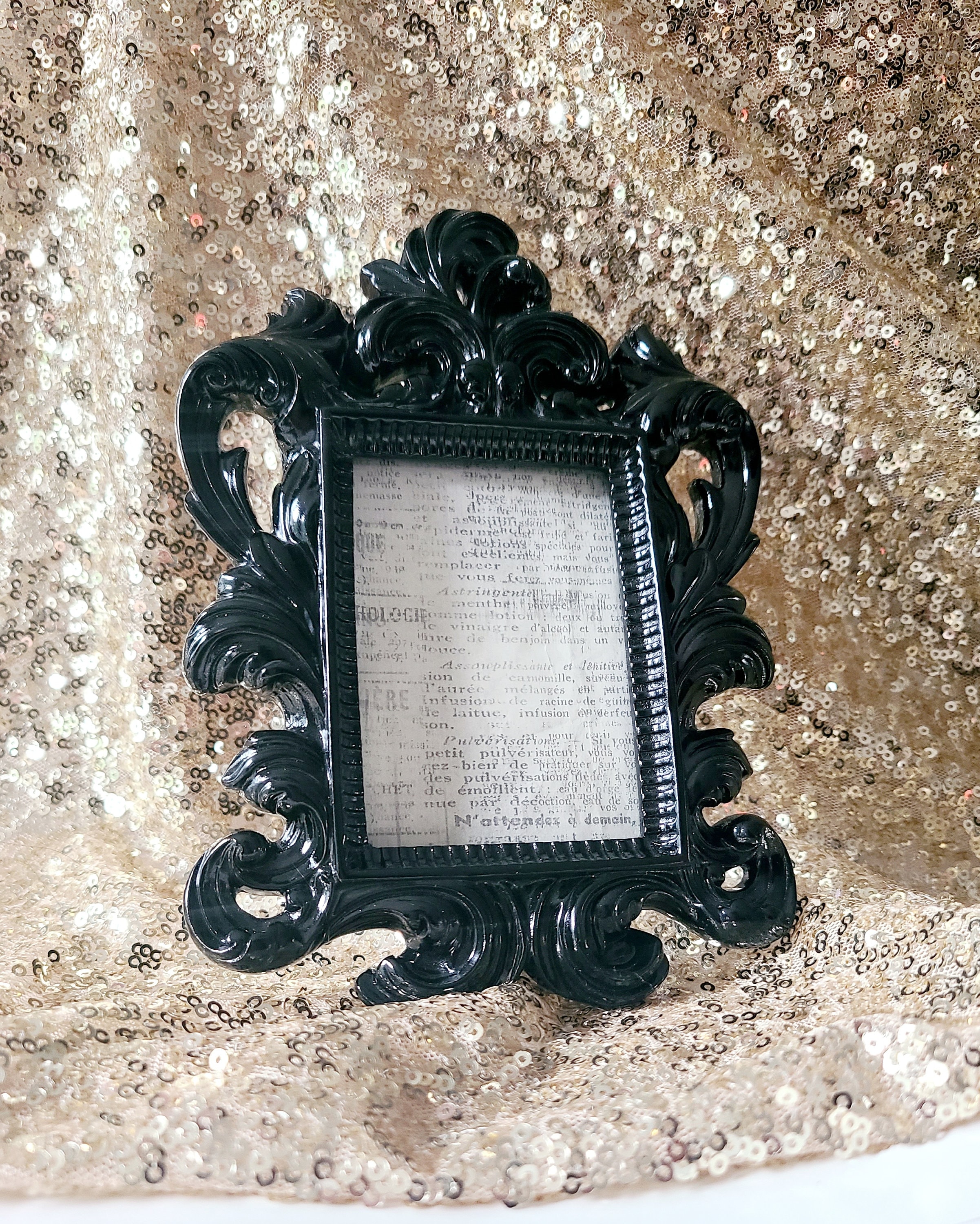 Sale Vintage Style BLACK BAROQUE FRAME Picture Frame Photo Etsy