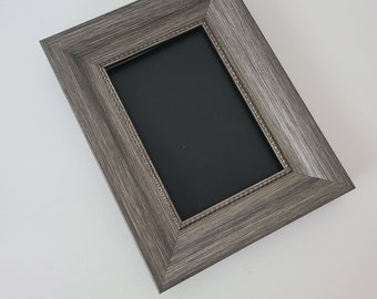 Sale DISTRESSED GREY RUSTIC Photo Frame Picture Frame Dark Gray Pewter Farmhouse Frame 4x6 Ornate Hobnail Wedding Signage Modern Minimalist