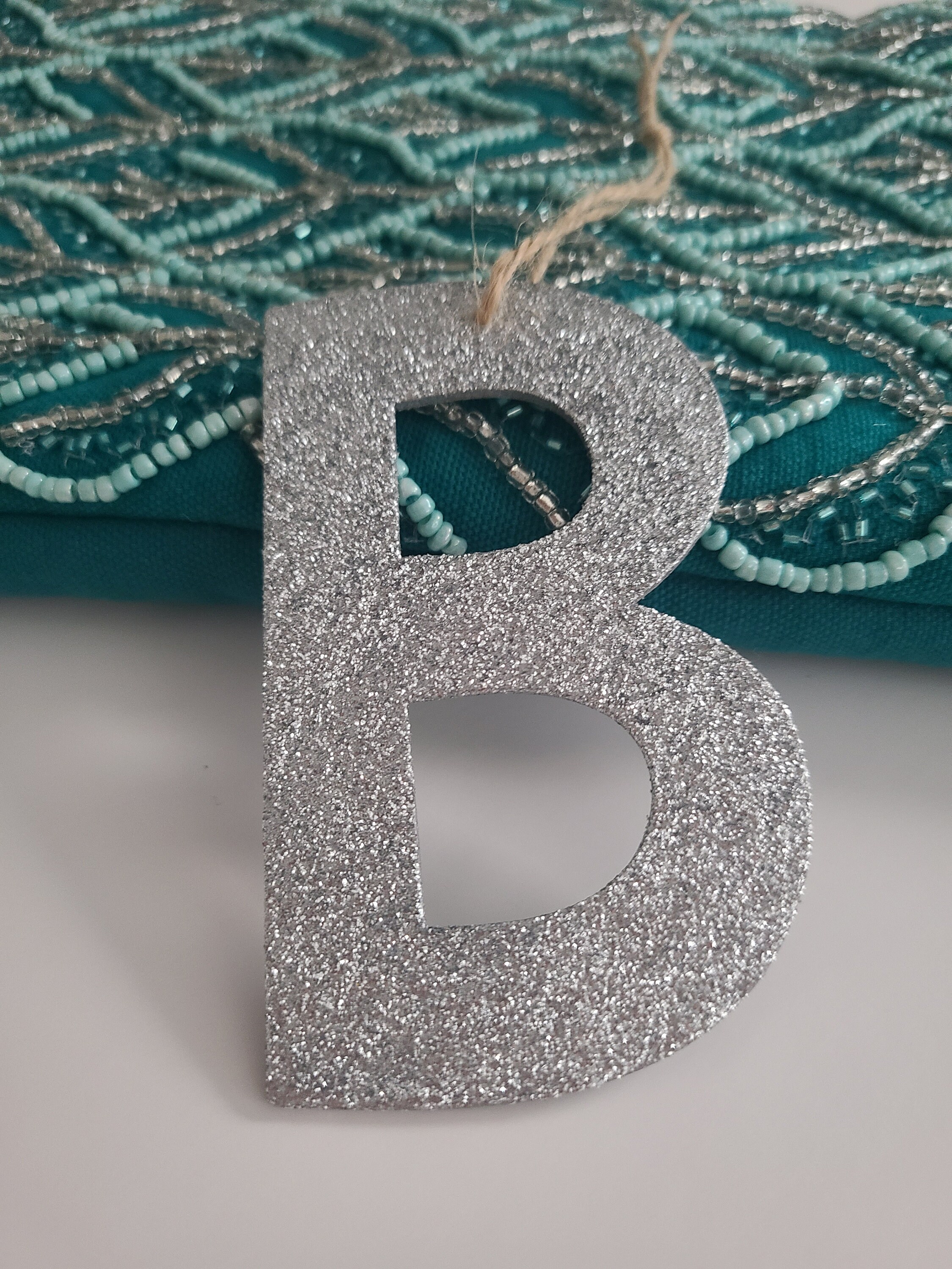 Silver Glitter Letter Stickers Self Adhesive Peel off Alphabet Letters 2  Sparkly Lightweight Capital Letter Stickers Balloon Stickers 