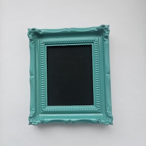 Sale Vintage Style TEAL BAROQUE FRAME Mini Picture Frame Dark Teal Green Photo Frame Gatsby Ornate Small Gift Gothic Classic Victorian