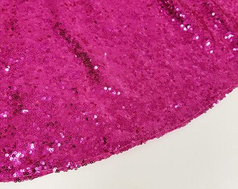 Sale HOT PINK SEQUIN Tree Skirt 48" Christmas Tree Valentines Day Sequins Sequined Sparkle Glam Holiday Decorations Magenta Fuchsia Metallic