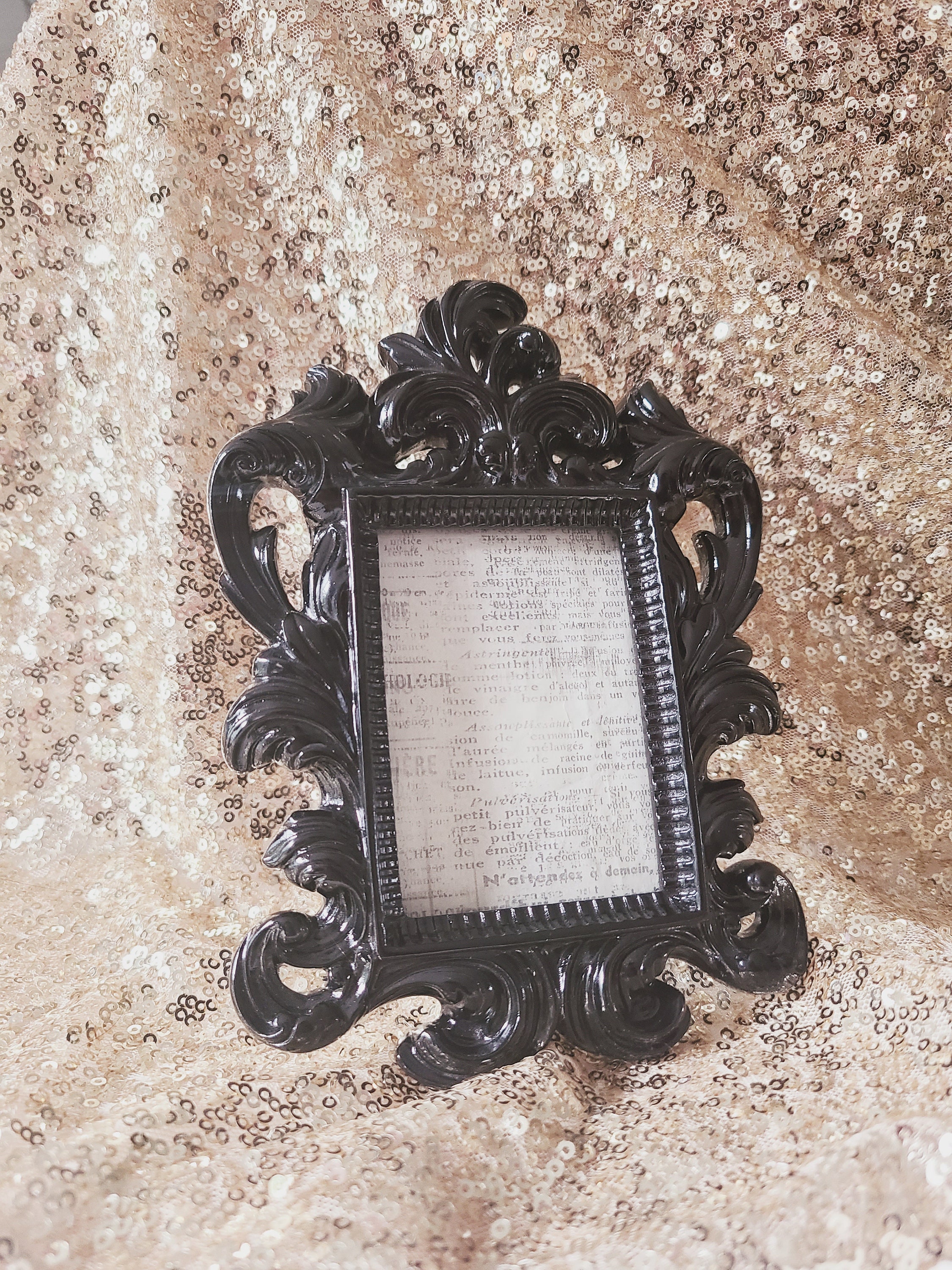 Sale Vintage Style BLACK BAROQUE FRAME Picture Frame Photo Etsy