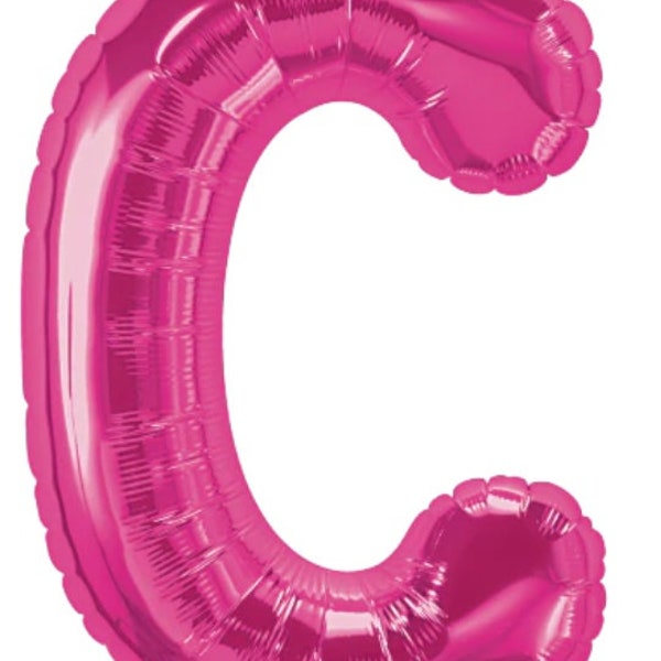 Pink Letter Balloons - Etsy