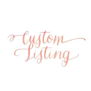Custom Listing for Shannon