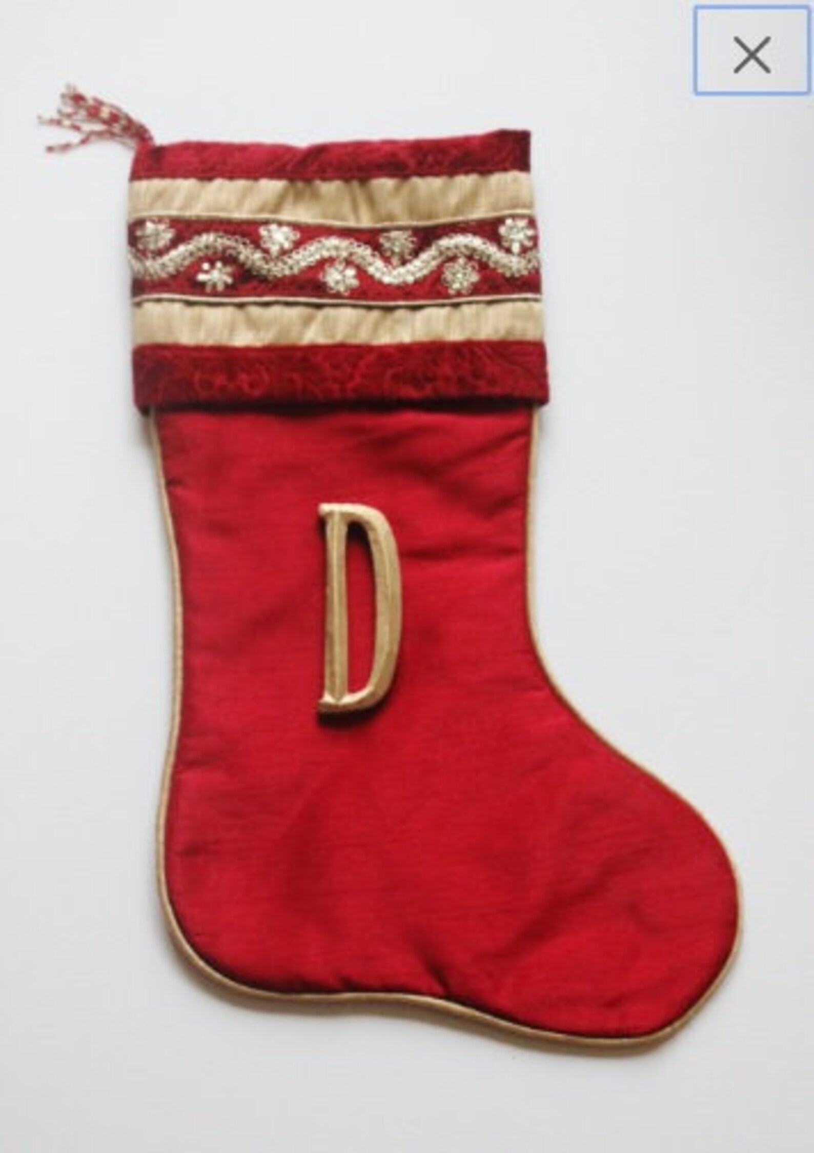 Clearance Sale GOLD WOOD LETTER Monogram Stocking Pin Etsy