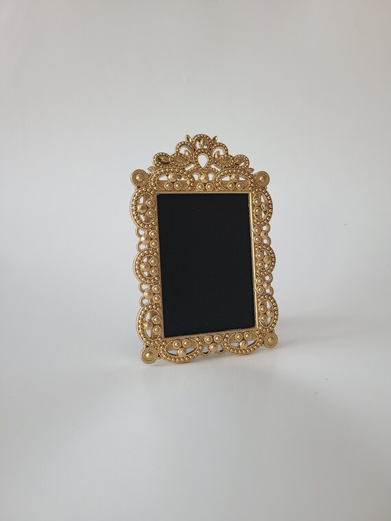 Xmasセールアンティークフォトフレームゴールドヴィンテージ Sale Vintage Style GOLD BAROQUE FRAME Small Picture Frame Photo