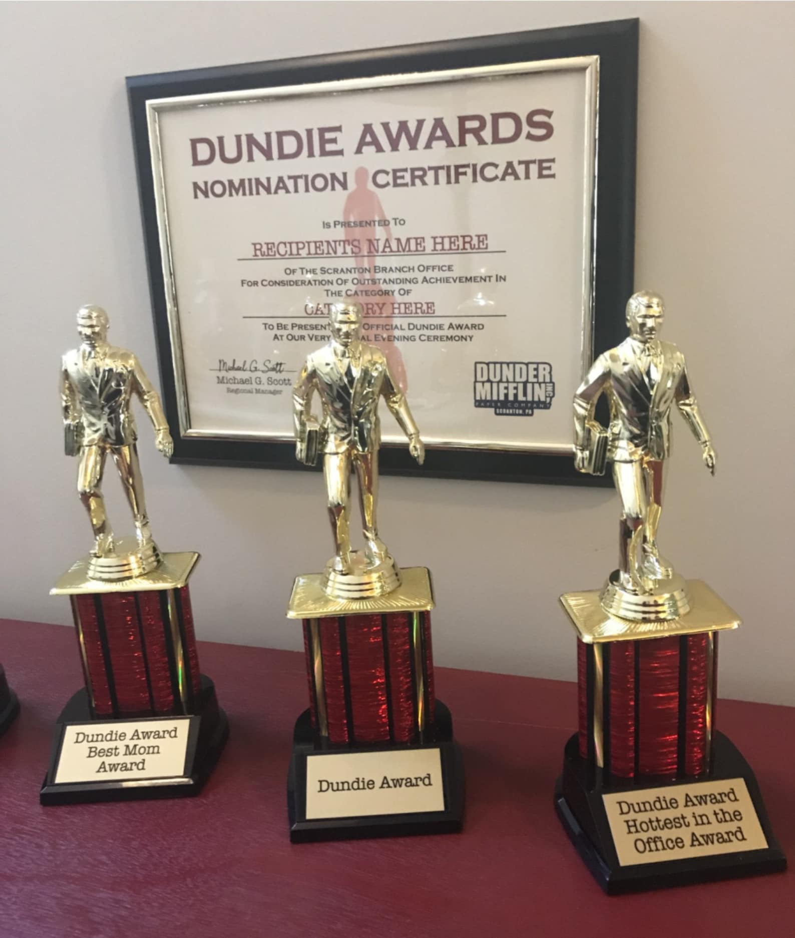 dundie-certificate-plaquedundie-award-certificatethe-office-etsy