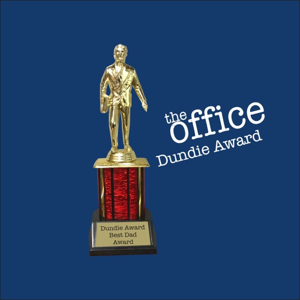Placa personalizada para su premio, el premio Dundie, el programa de televisión de office, el trofeo del premio Dundie