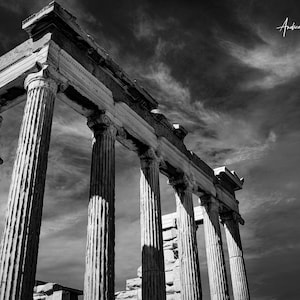 Parthenon in Black and White