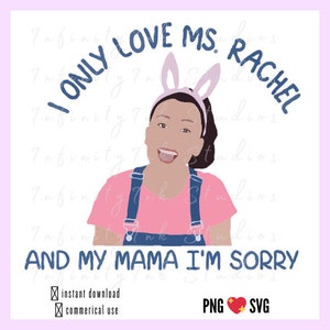 instant download · clip art, ms. rachel birthday clip art, ms. rachel png clip art for sublimation