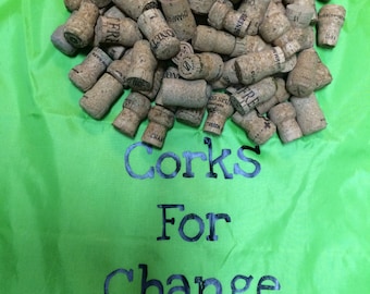 300 used champagne corks. Quality recycled champagne corks. Assorted champagne and champagne stlye corks. 100% cork. No synthetic cork.