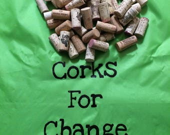 CORKS! CORKS! CORKS! 500 used recycled wine corks. Corks from red and white wine. Natural cork. No synthetic corks.