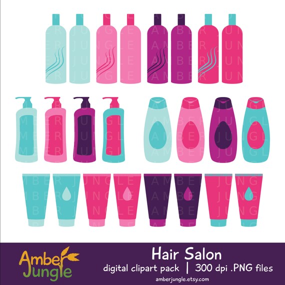 Hair Salon Clipart Haircut Stylist Clip Art Hair Dresser Etsy