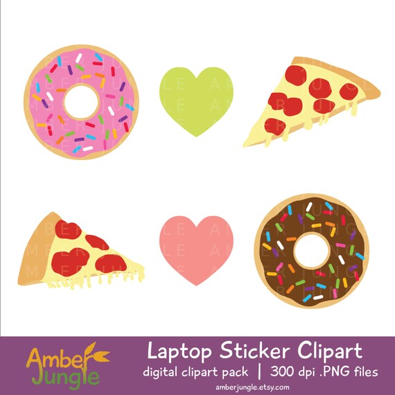 laptop stickers clipart blogger girl tumblr clip art blog etsy