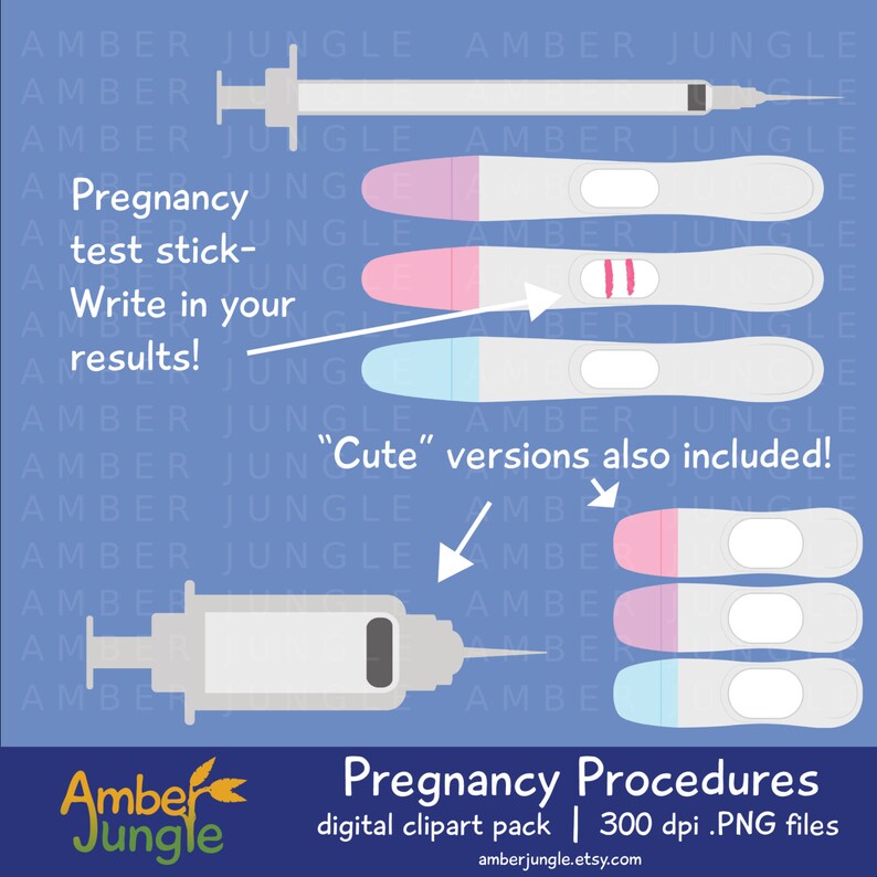 Clip Art Printable Instant Download Plan Baby Hospital Procedures Tests