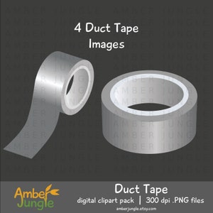 Duct Tape Roll Clipart - Instant Download! Duck Tape Clip Art, Silver Grey / Gray Digitale Graphics voor DIY Planner Stickers, Klusjesman Foto