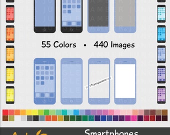 Smartphone Clipart - sofortiger Download! Smart Phone Clip Art iPhone Handy für Sticker Handy Telefon Apple Scrapbook