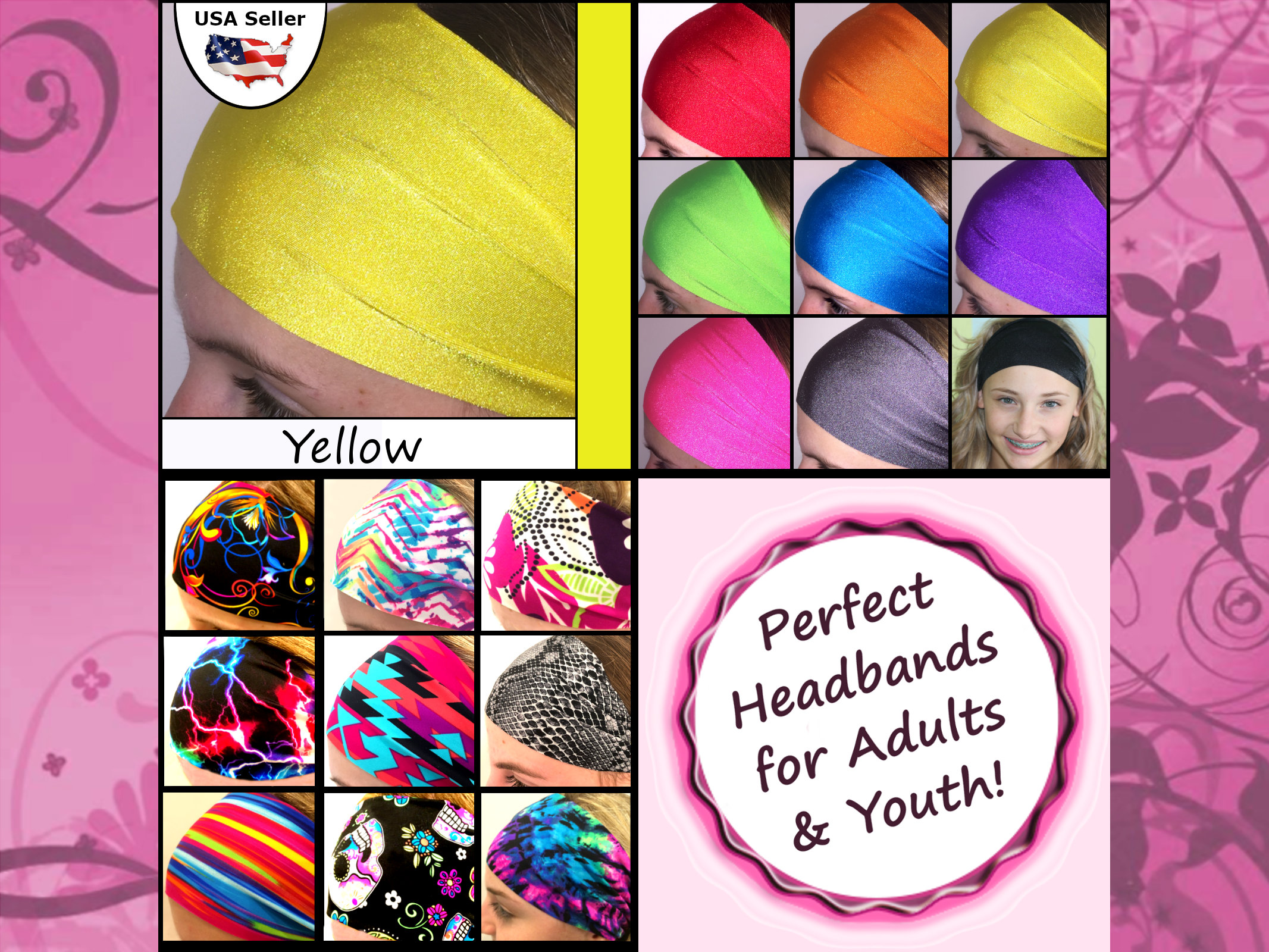 Hair Band Athletic Wide Fashionable Sports Gym Workout Teams Etsy