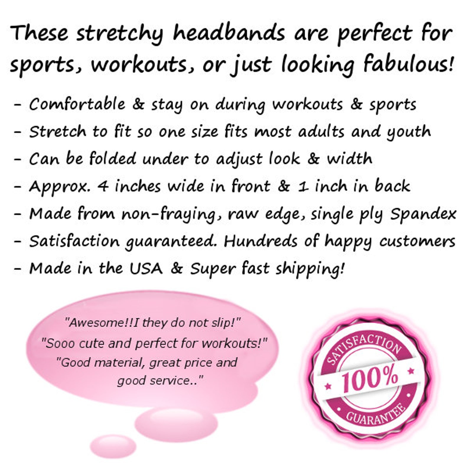 Wide Headbands for Sports Workouts or Just Looking Fabulous - Etsy