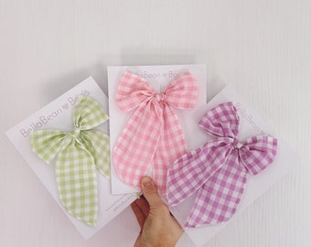 Gingham Checkered Bows