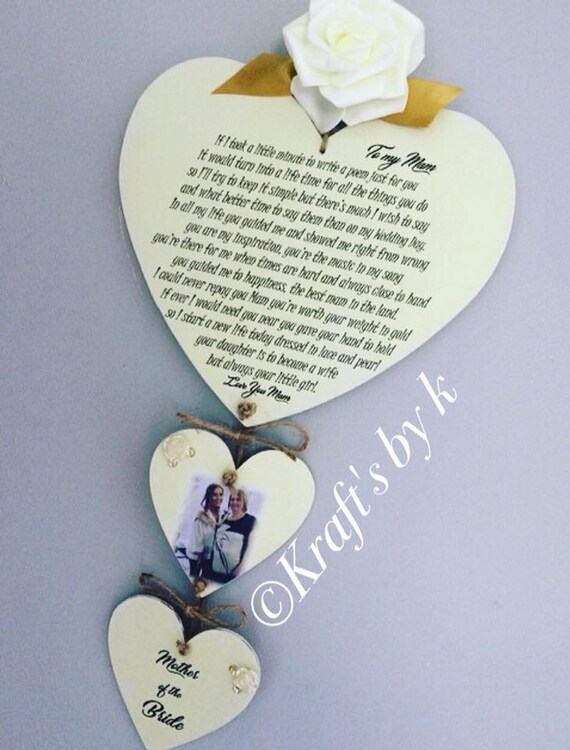 mother of the bride plaque