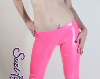 Super Low Rise Leggings by Suzi Fox in Stretch Gloss Vinyl pvc