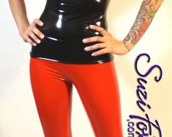 Leggings Hiphugger de Suzi Fox en PVC de vinilo brillante elástico