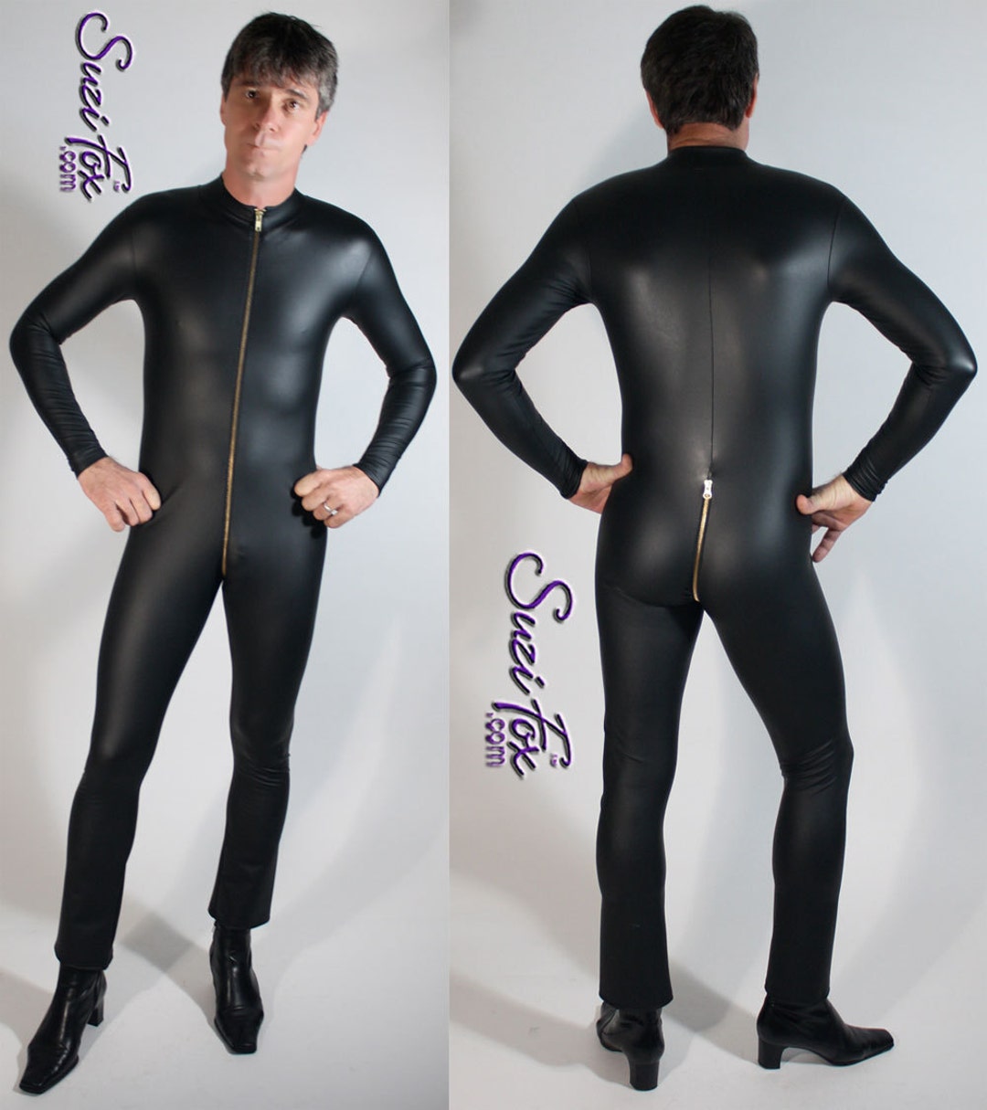 Zipper Man Set Mens Catsuit With 2-slider Zipper by Suzi Fox. - Etsy