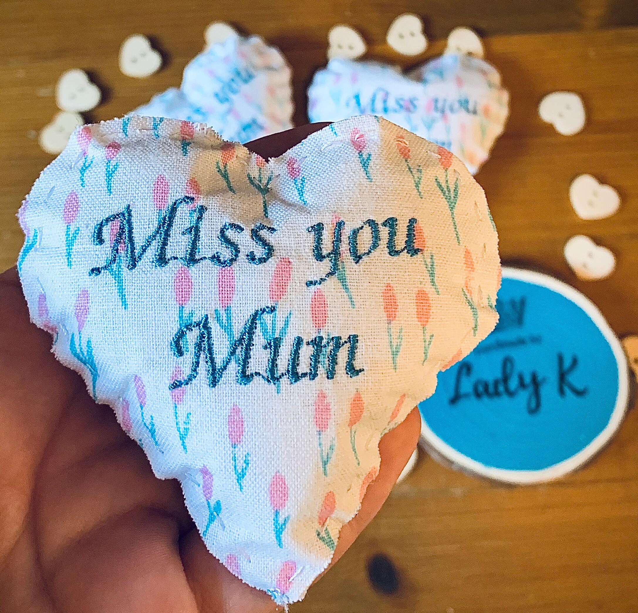 Miss You Mum Mothers Day Pocket Hugs Token Letterbox Gift Etsy UK
