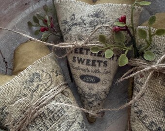 Garnitures ou décorations de bol coeur Saint-Valentin primitif