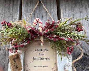 Cadre personnalisé pour décoration de Noël, porte-photos en bois de grange rustique