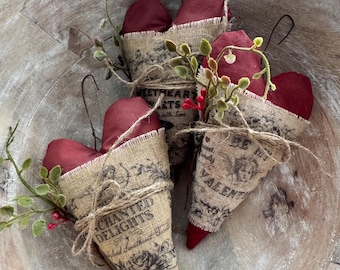 Garnitures ou décorations de bol coeur Saint-Valentin primitif