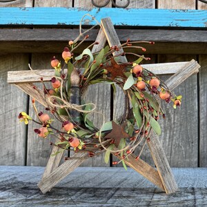 Primitive Fall Farmhouse Star Decor