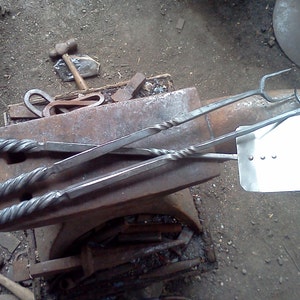 BBQ tools, 16 handforged image 1