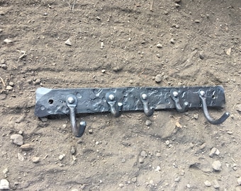 BBQ  tool rack with hooks