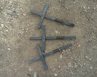 Three Crosses , Handforged iron