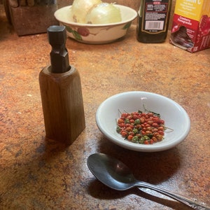 Chiltepinero: Wooden Chile Mortar and Pestle
