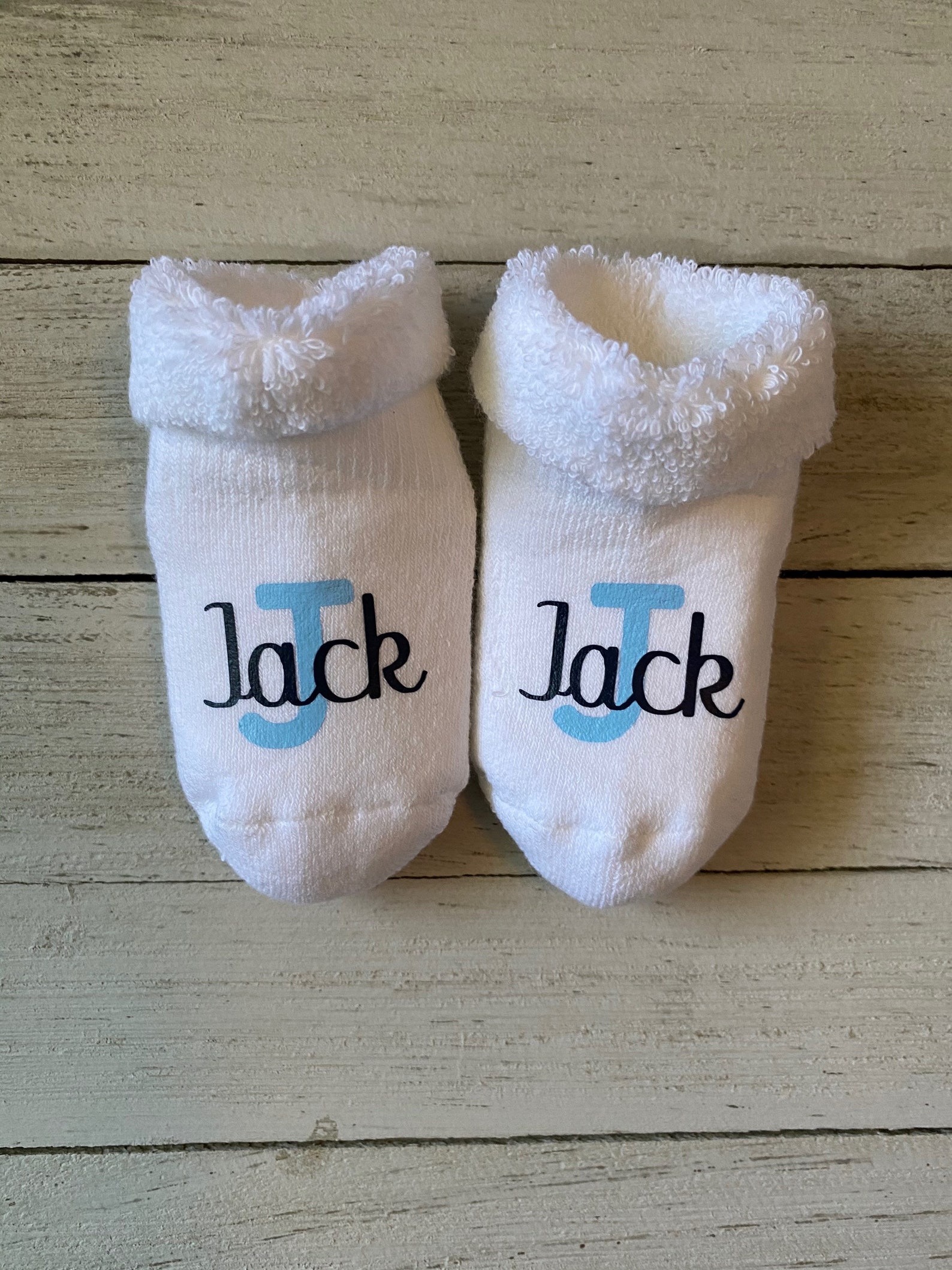 Baby Socks Personalized Baby Socks Etsy