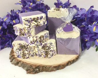 Lavender Soap. " Write a little love message in the heart "