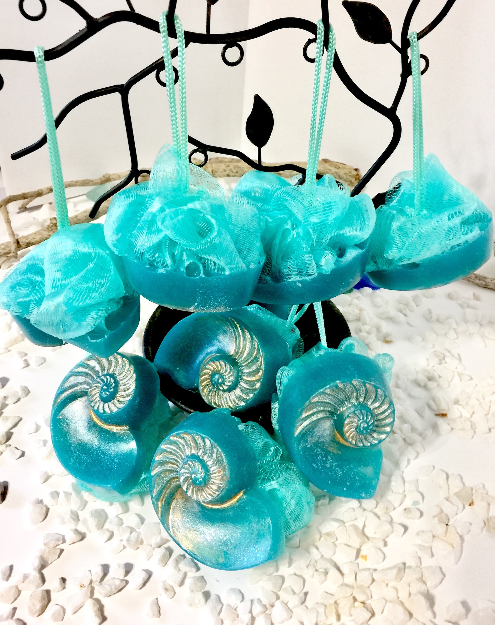 Sea Shell Soap and Sponge Ocean Treasures - Etsy