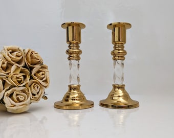 Baldwin Brass Candlestick Holders ~ Party Lite Candle Holder Pair