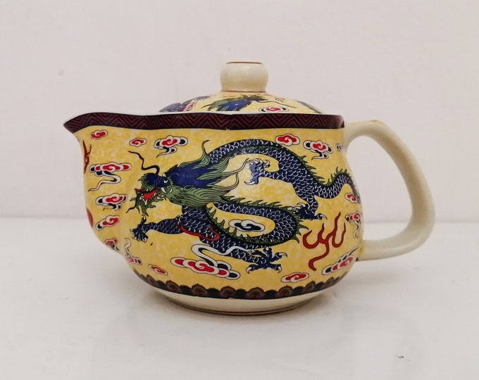Single Serve Chinese Dragon Ware Teapot Chinese Dragon Etsy